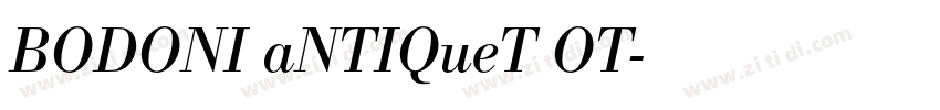 BODONI aNTIQueT OT字体转换